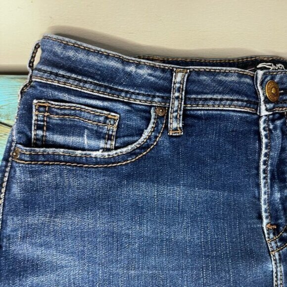 Size 16 Silver Jeans Cut off Denim Shorts - Picture 3 of 9